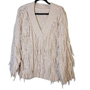 Anthropologie boho shag sweater, oversized. XS. #898
